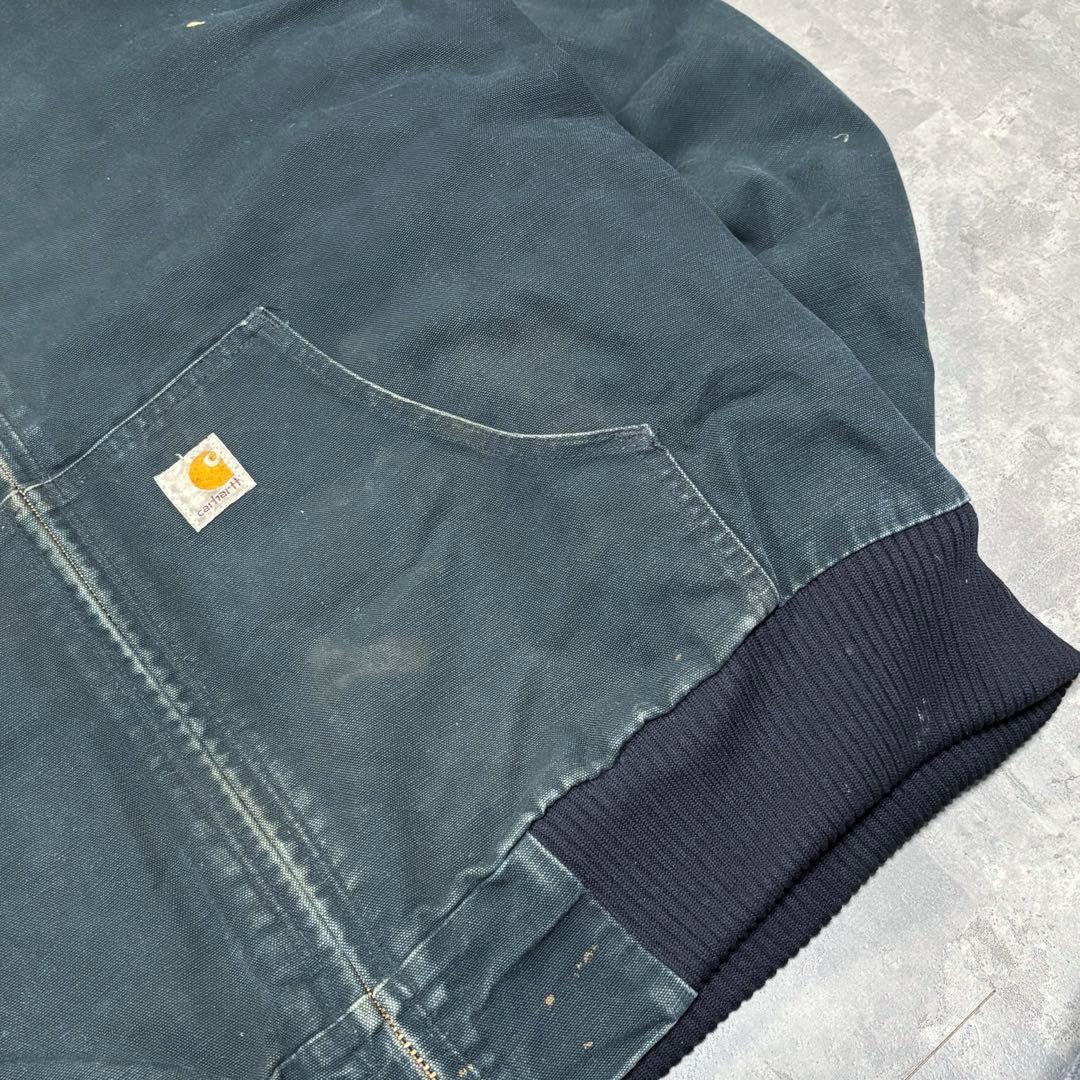 Carhartt アクティブジャケット キルティング ダック地 深緑 2XL