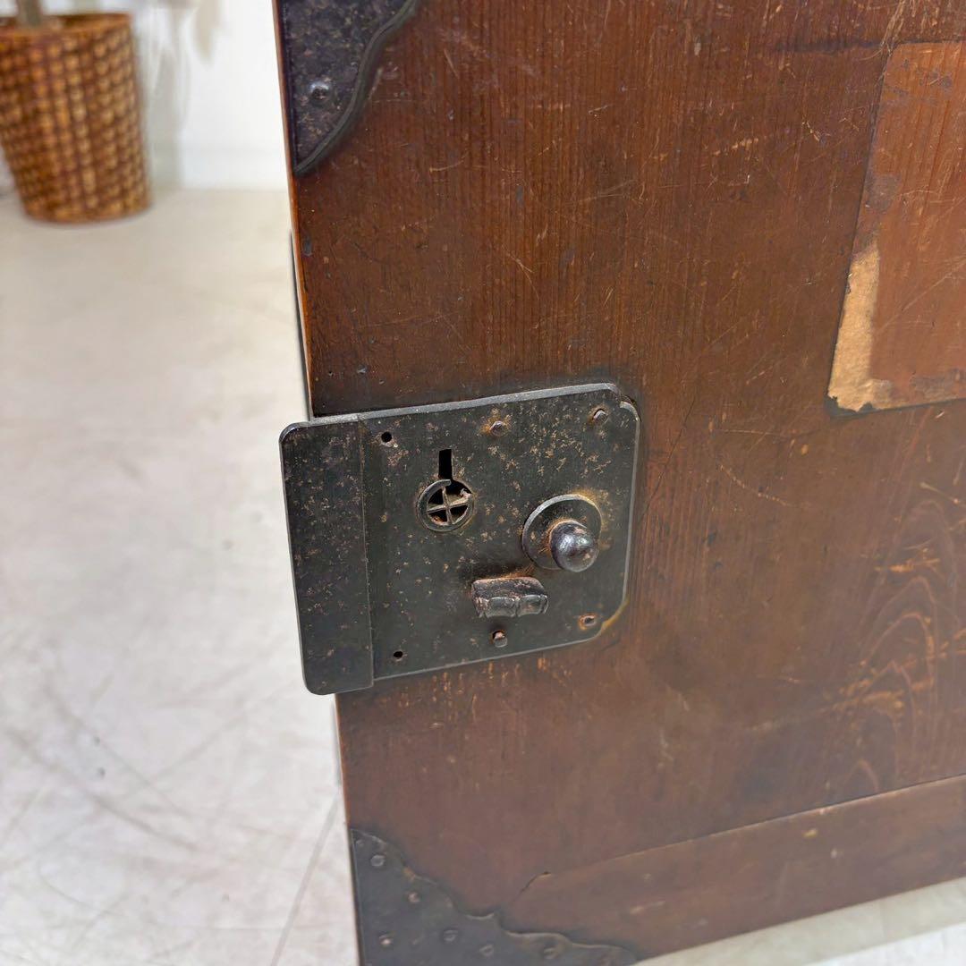 時代もの 船箪笥 船金庫 古民具 箪笥 銭箱 銭函 時代箪笥 小箪笥 時代箱