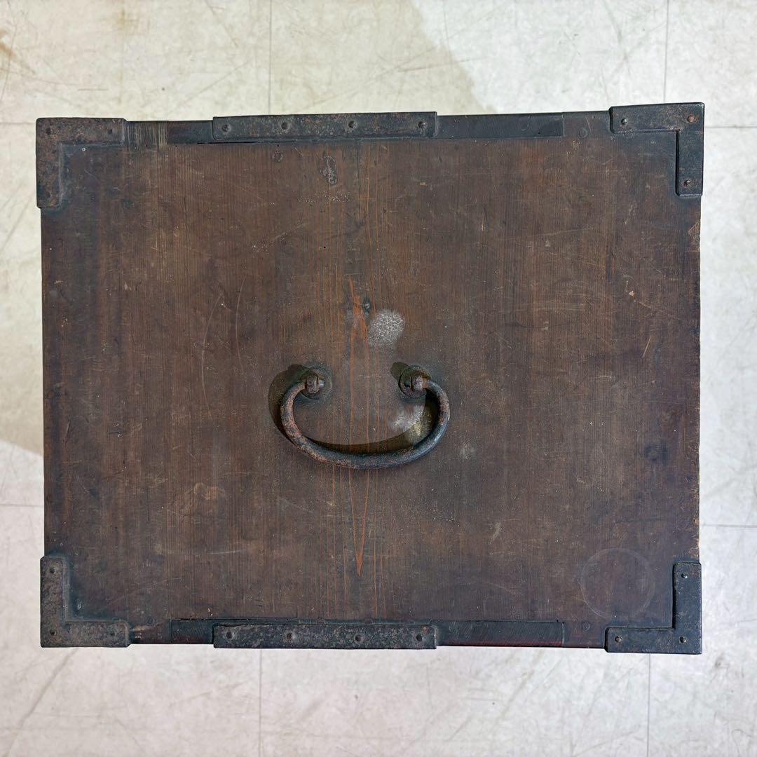 時代もの 船箪笥 船金庫 古民具 箪笥 銭箱 銭函 時代箪笥 小箪笥 時代箱