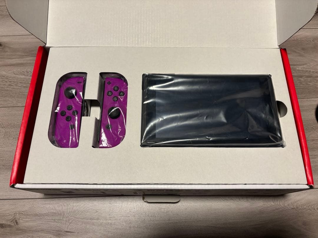 Nintendo Switchネオンパープル +ドッグセット・SDカード・ケース