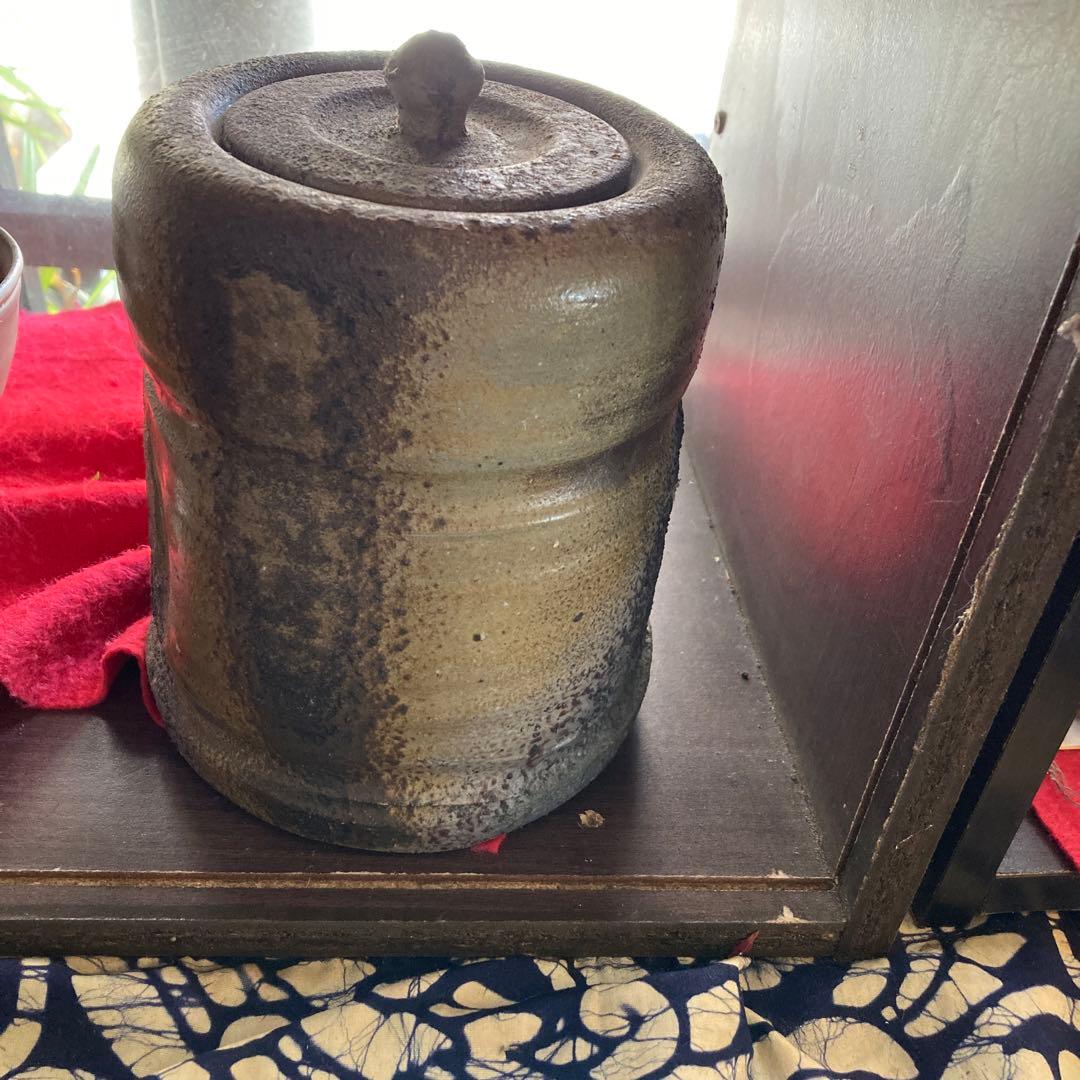 時代備前窯変水差し建水年末年始大売り出しです❣️風格の有る見事な作品です❣️