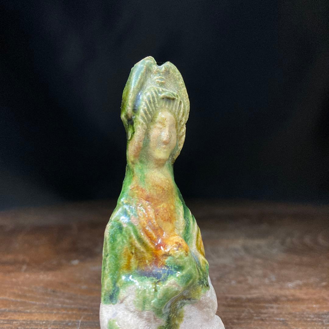 赤札閉店セール❗️【ギャラリー三益】古美術　唐三菜女官座像