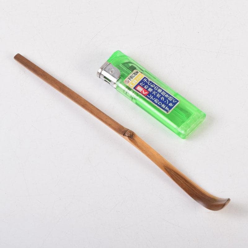 茶道具　茶杓　銘「清閑」　前大徳　藤井誠堂書付　共筒共箱　C　8766