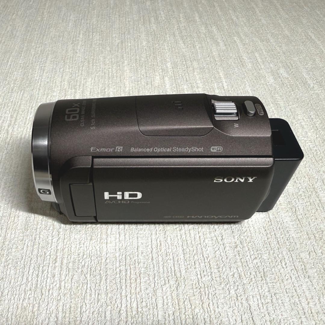 SONY HDR-CX680 ビデオカメラ 本体 + 高容量バッテリーパック