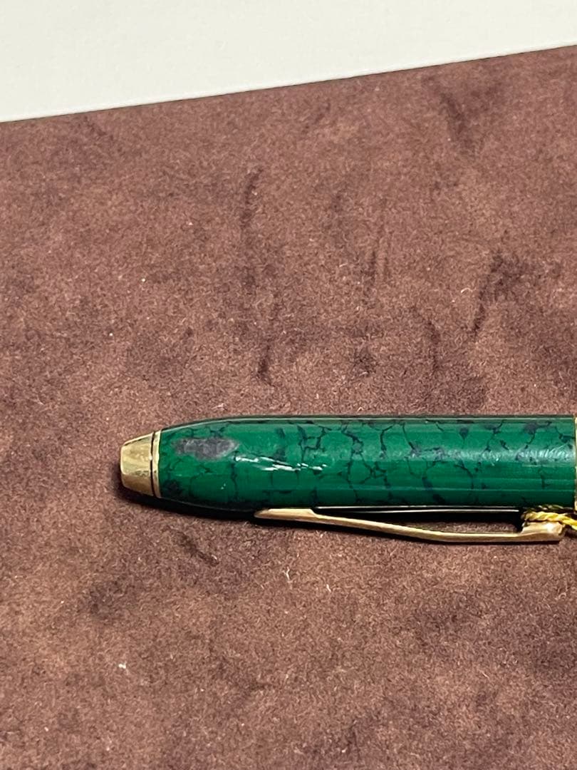 CROSS 万年筆 マーブルグリーン 14K585