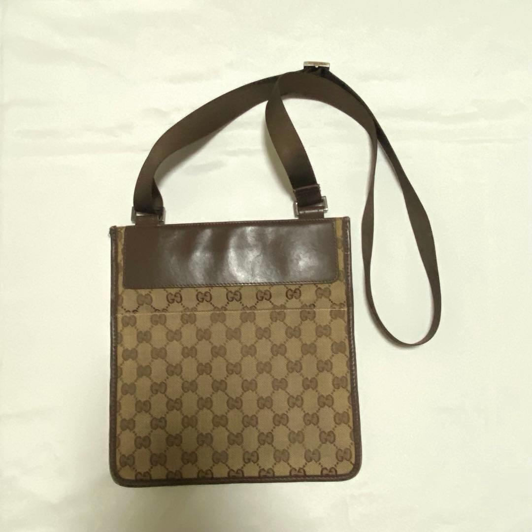 GUCCI グッチ ショルダーバッグ GG柄 ブラウン