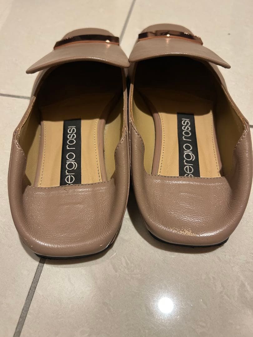 【36】セルジオロッシ ベージュ sr1 Slipper