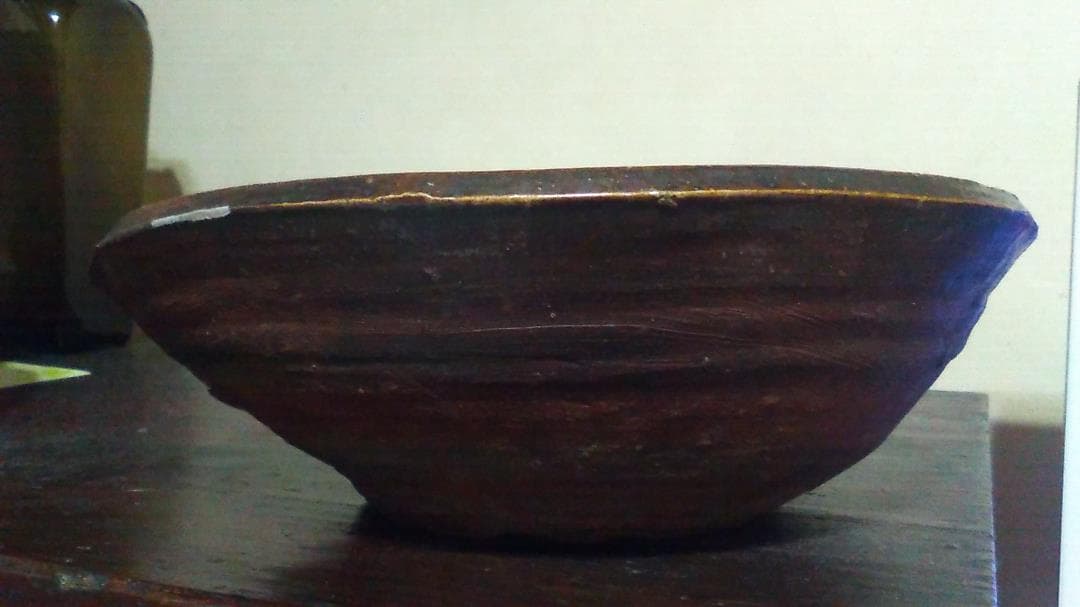 備前焼　片口型　擂鉢　天保備前