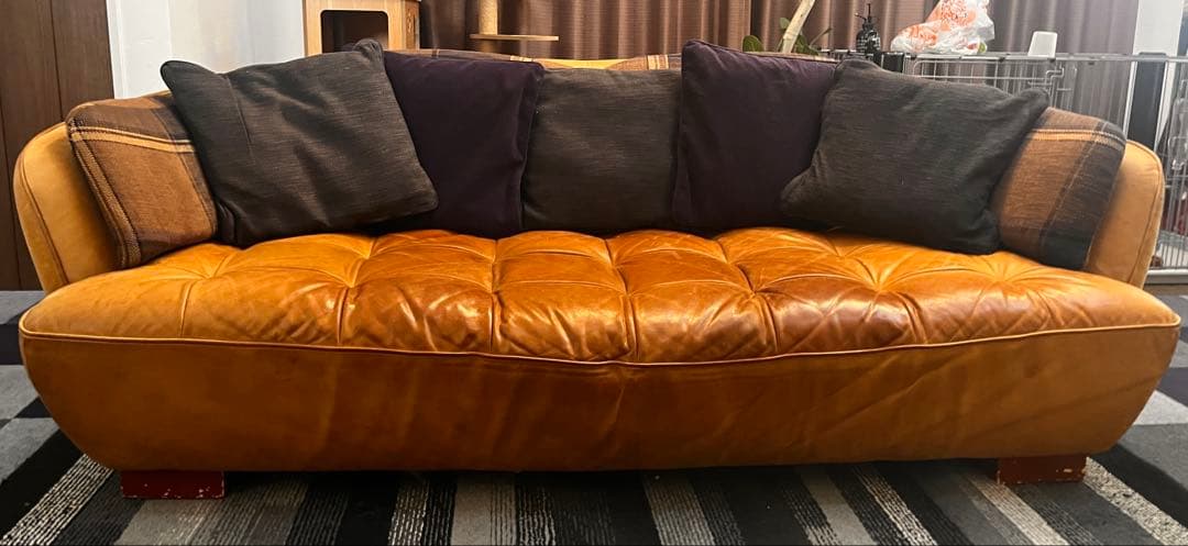 CRASH GATE オピアム 3人掛け ソファ 本革 レザー 関家具