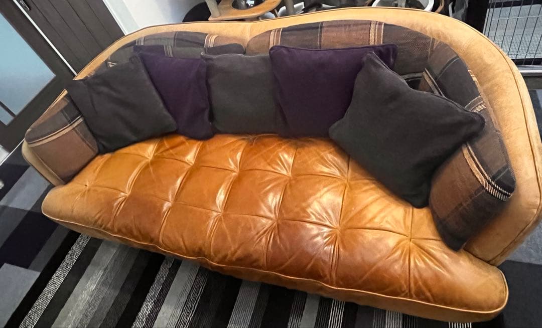 CRASH GATE オピアム 3人掛け ソファ 本革 レザー 関家具