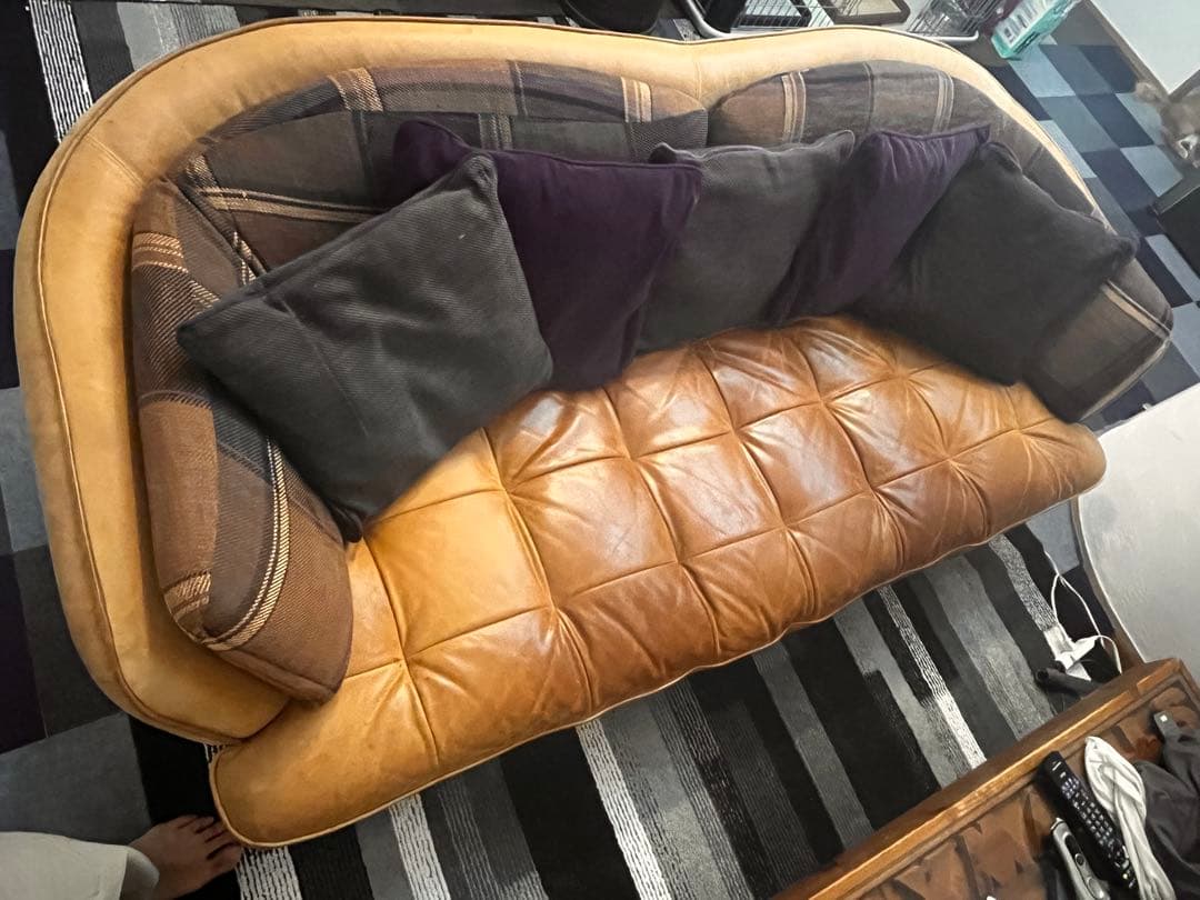 CRASH GATE オピアム 3人掛け ソファ 本革 レザー 関家具