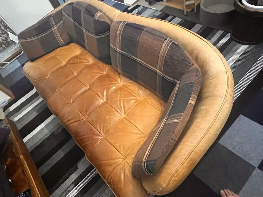 CRASH GATE オピアム 3人掛け ソファ 本革 レザー 関家具