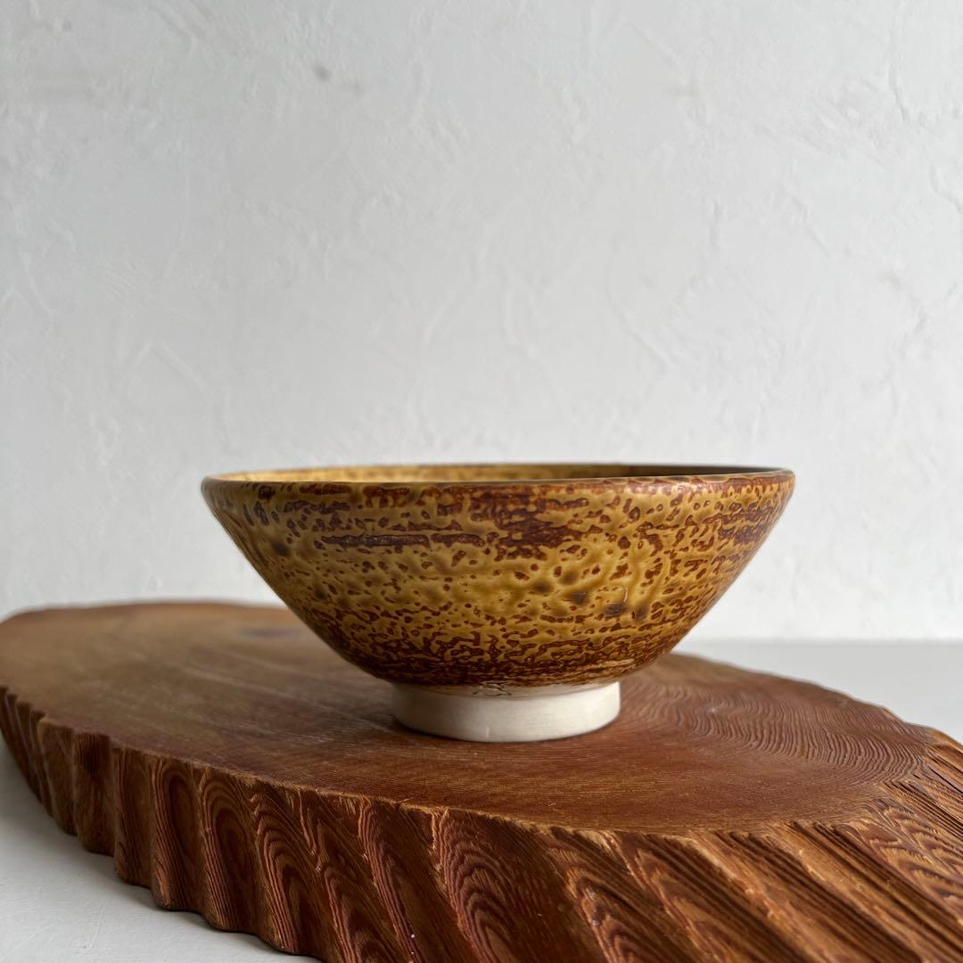 k038 茶道具 抹茶碗セット 秀泉陶苑 織部茶碗（緑釉）・黄伊羅保釉 平茶碗