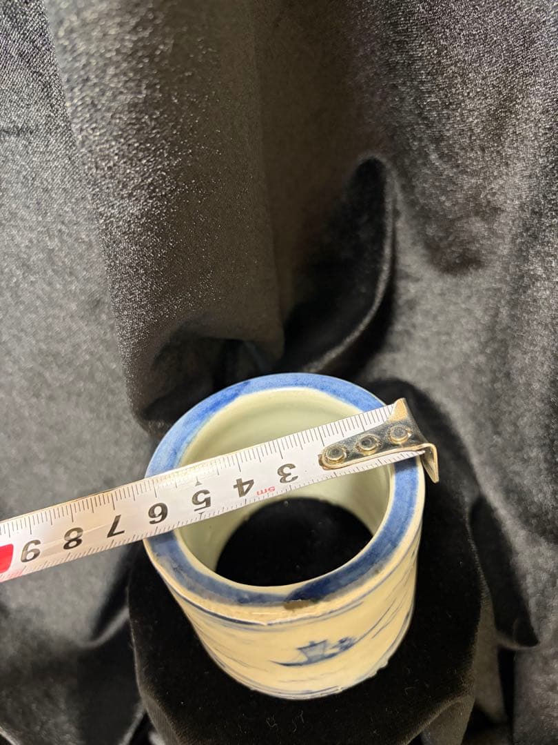 骨董品 陶器アンティーク年代不明直径6.5cm×高さ5cm整理品現状品のみ