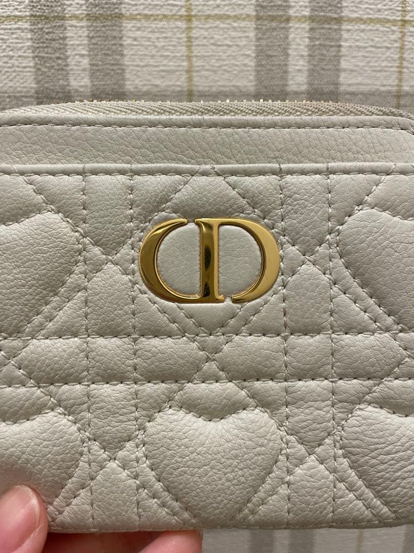 DIOR　ディオール　CARO LAVENDER ウォレット　ハート柄　小銭入れ