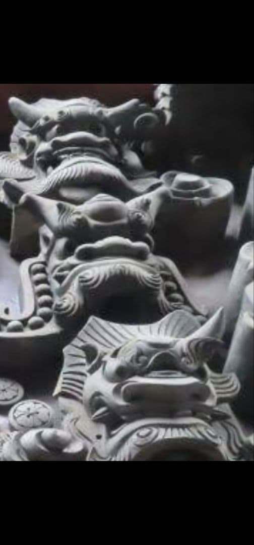 鬼瓦、シャチホコ、新品未使用