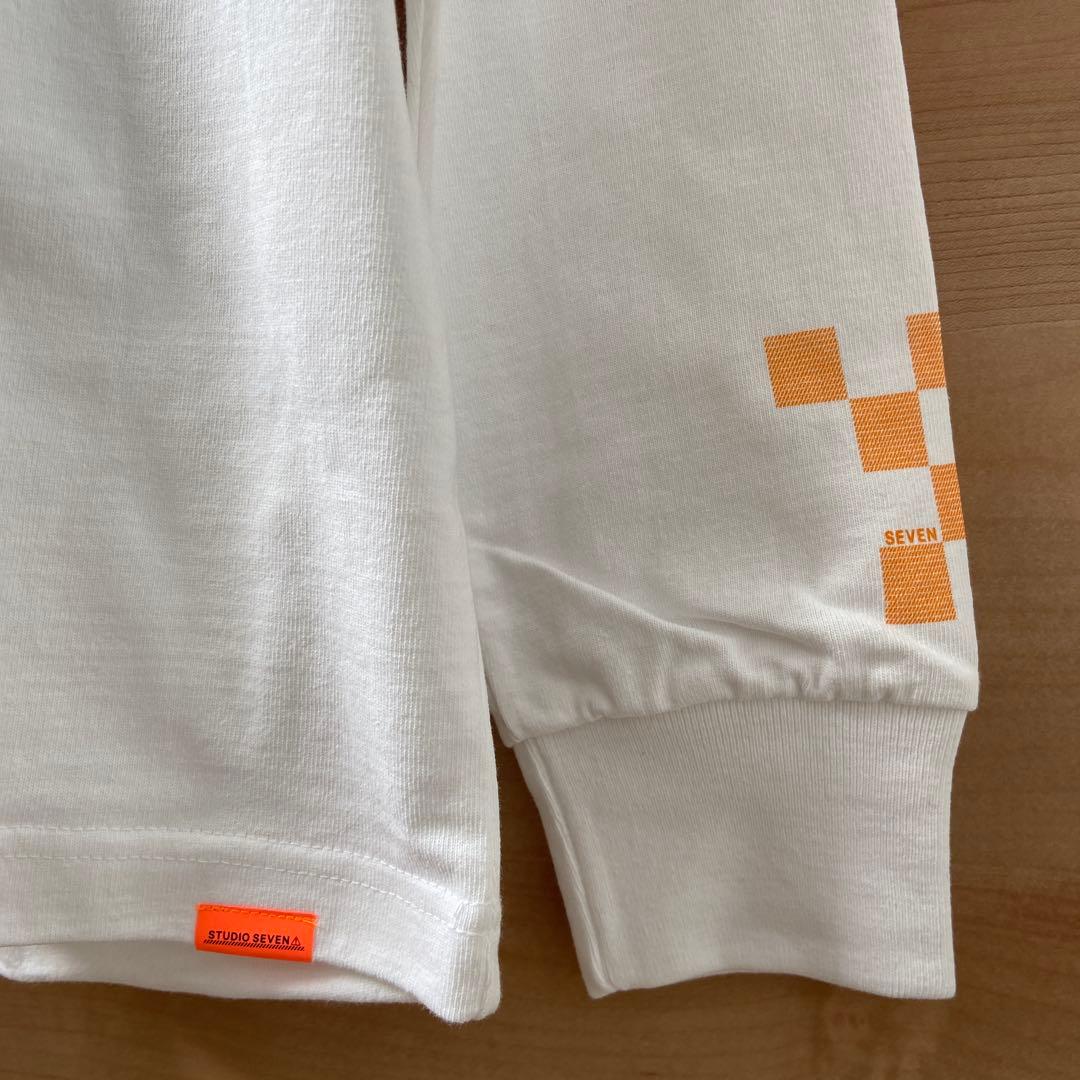 なつ★STUDIO SEVEN★スタジオ セブン　ロンＴ白×オレンジ