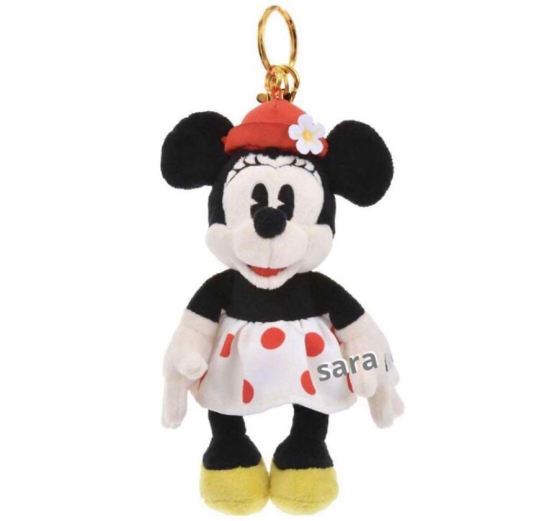新品タグ付★ミニー ぬいぐるみ キーチェーン　トートバッグ MINNIE DAY