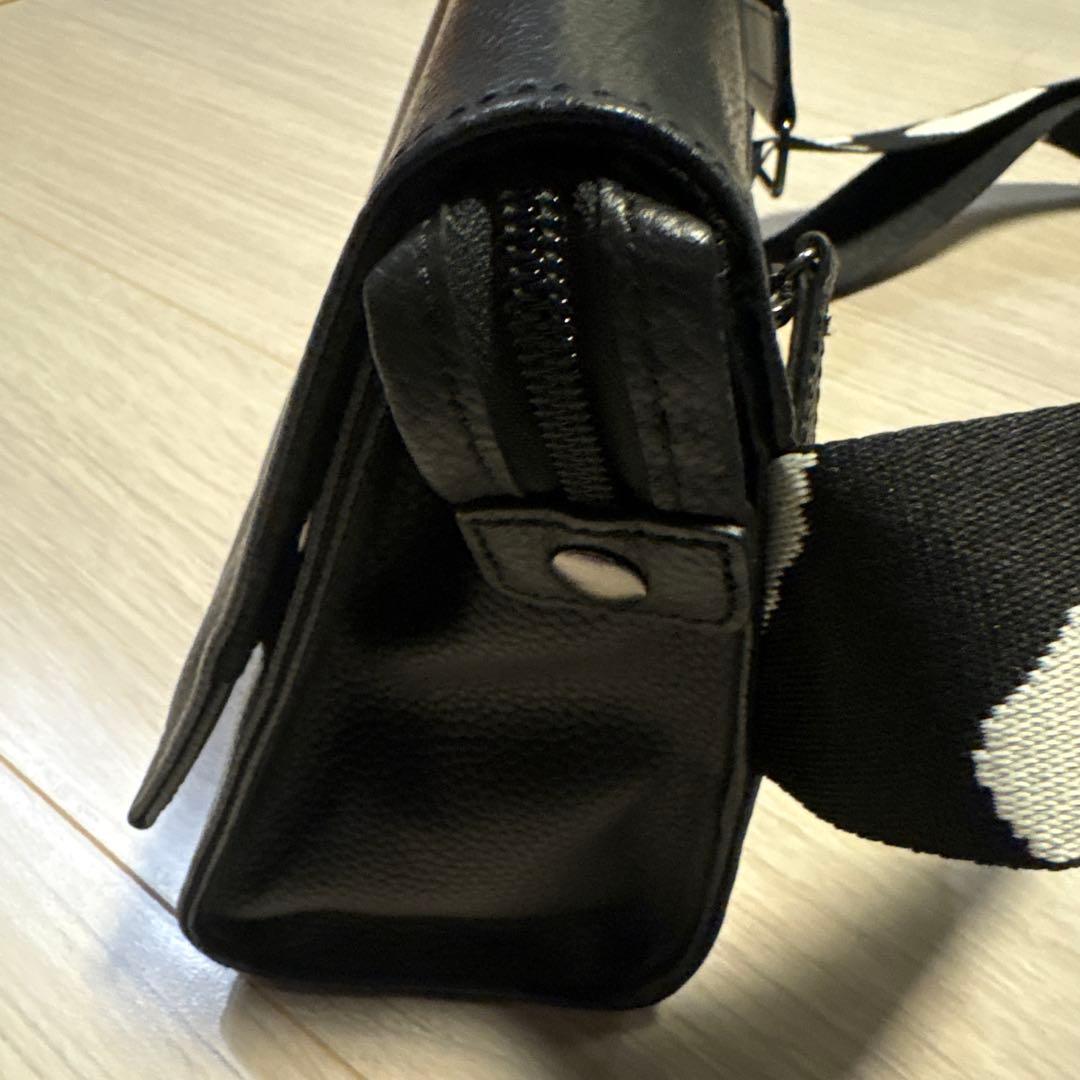 ear PAPILLONNER ダルメ柄　ショルダーバッグ　黒　数回使用