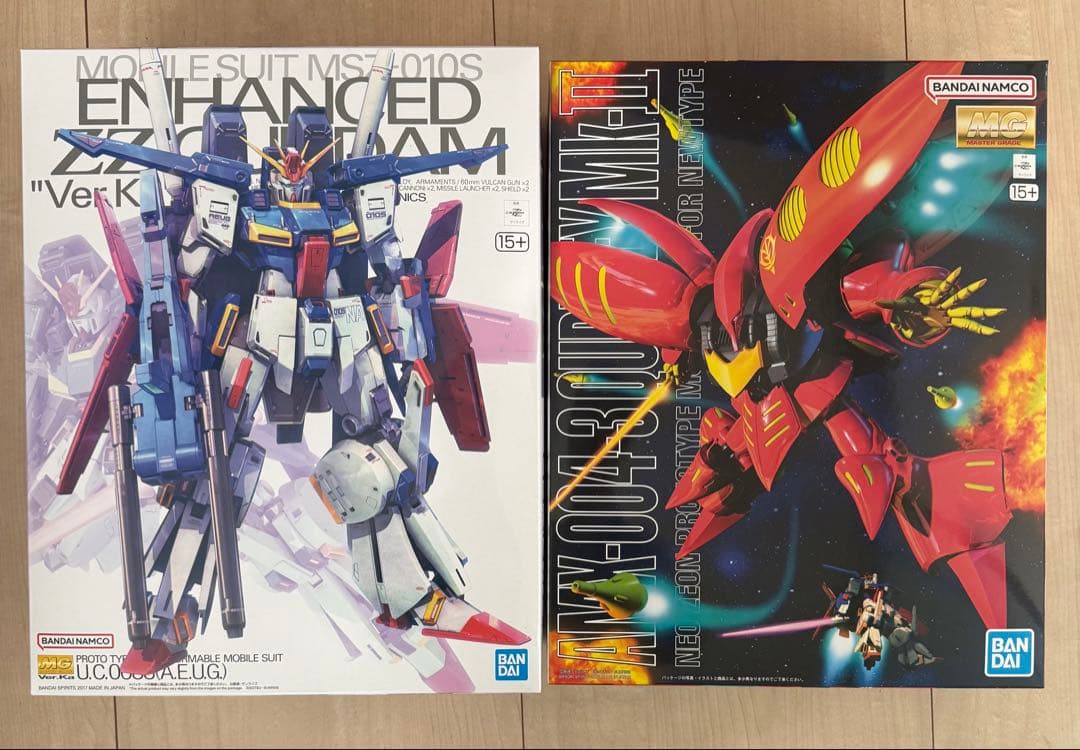 【新品・送料無料】MG キュベレイMk-Ⅱ プルツー専用 強化型ZZガンダム