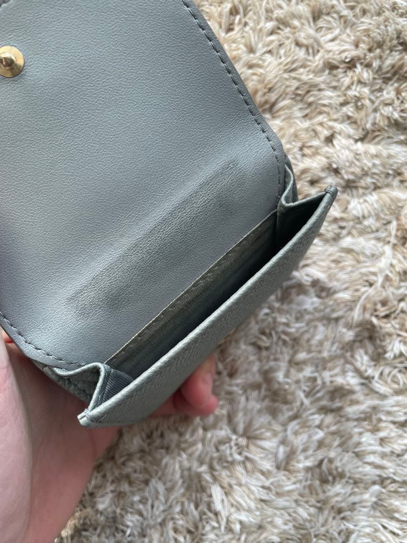 Dior グレー 三つ折り財布