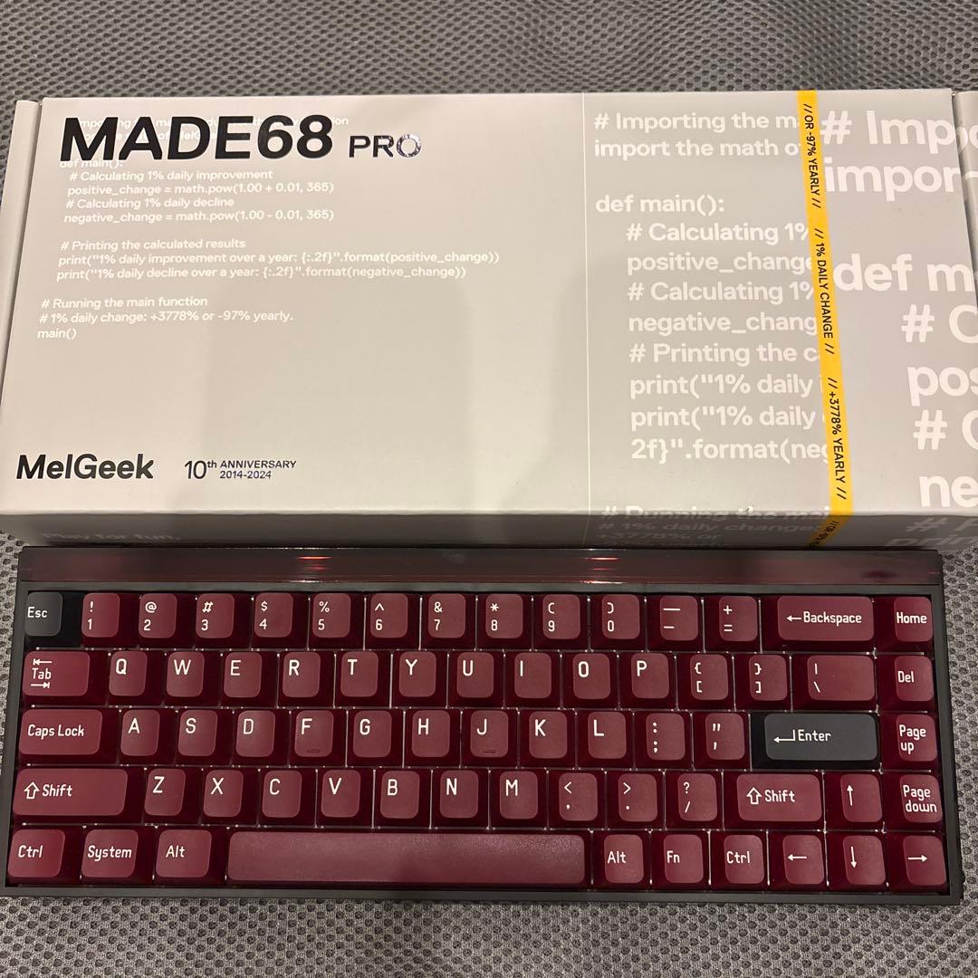 MelGeek MADE68 PRO ラピッドトリガー メカニカルキーボード