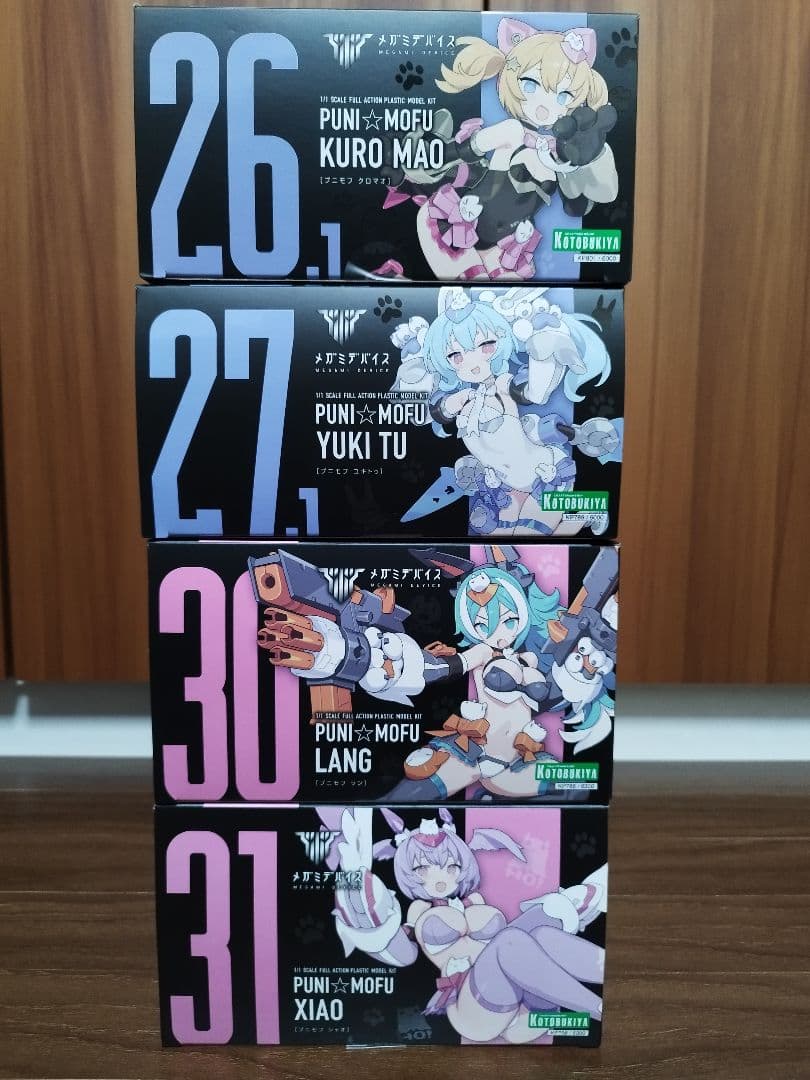 メガミデバイス　プニモフ　ラン　シャオ　雪トゥ　黒マオ　4種類コトブキヤ特典付き