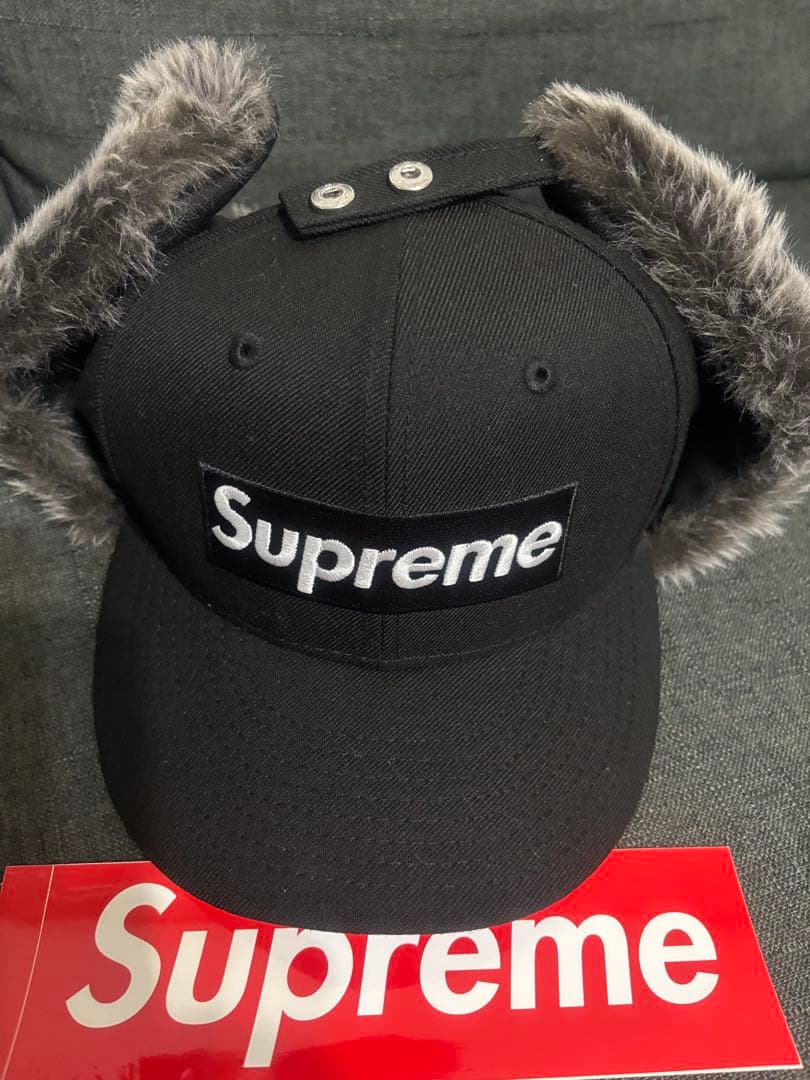 帽子 Supreme ear flap cap NEW ERA 7 3/8