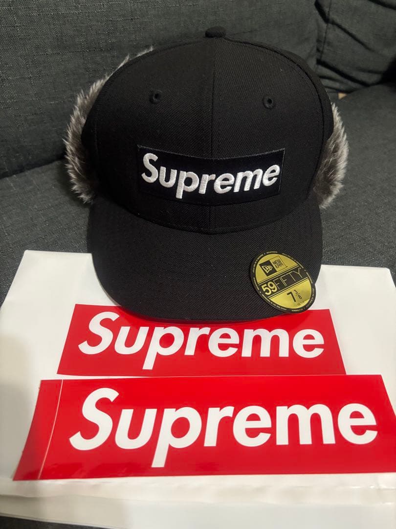 帽子 Supreme ear flap cap NEW ERA 7 3/8