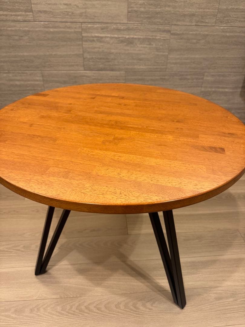 KANADEMONO THE CAFE TABLE 天然木ラウンド φ70-80