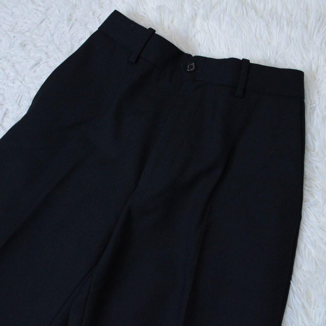 極美品 MARKAWARE FLAT FRONT TROUSERS ブラック 1