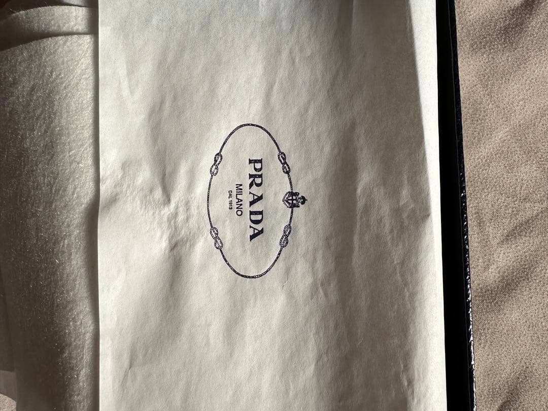 PRADA プラダ　サフィアーノ　ブラック 三つ折り財布