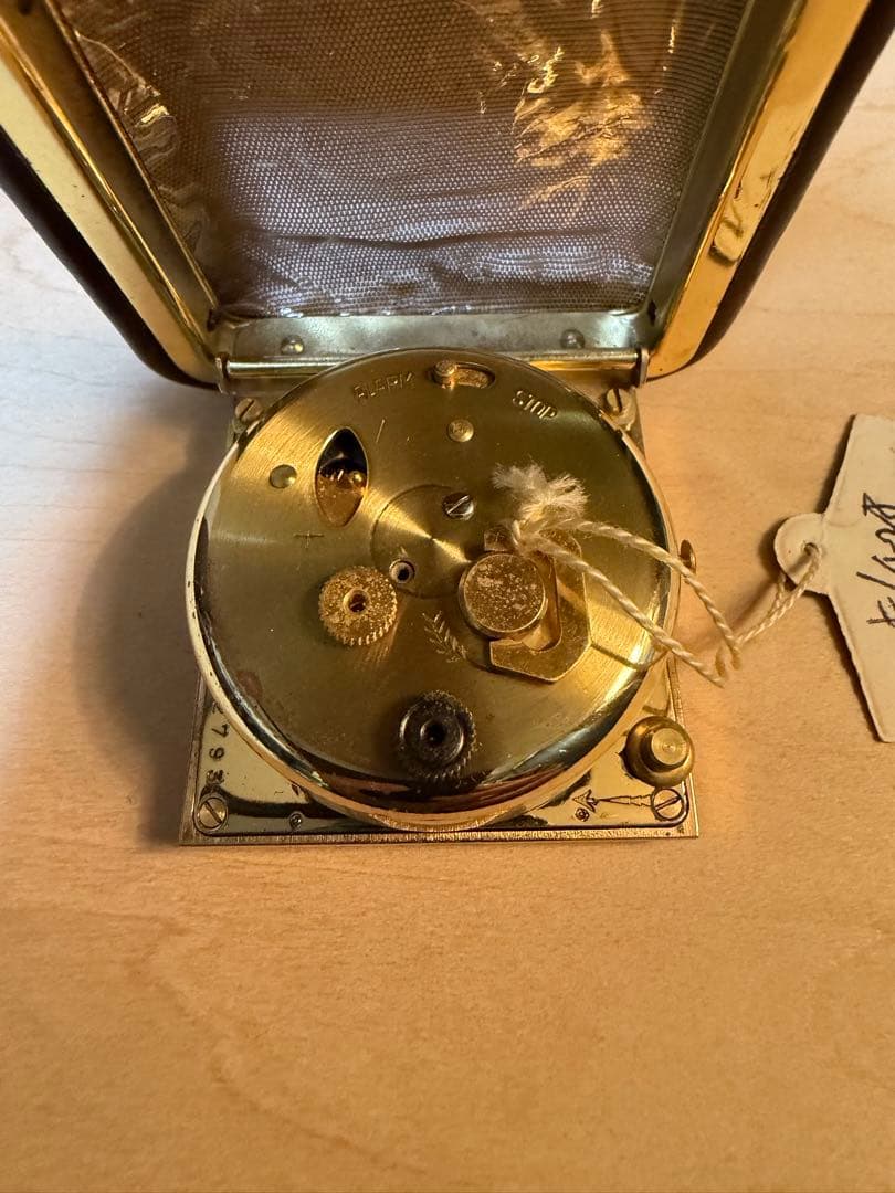 ANGELUS 置時計 トラベルクロック 手巻き アラーム付き スイス製 稼働品