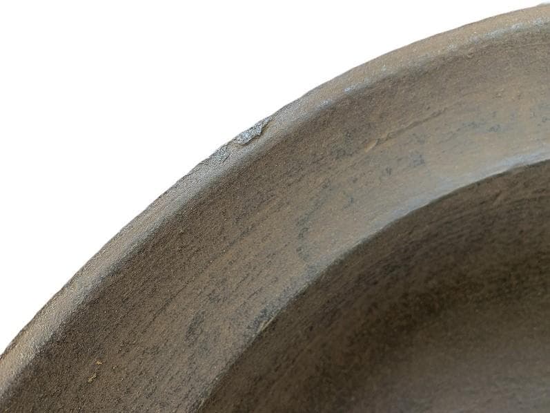 古道具 大きな和鉄鋳の鉄鍋 直径(外径）約61㎝ 古民具 大鍋 深鍋 茹で鍋