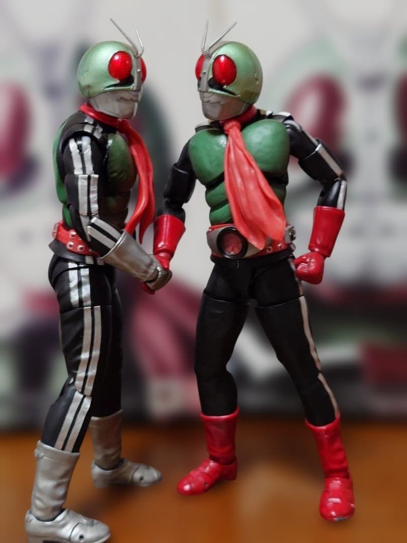 真骨彫　仮面ライダー新1号＆新2号