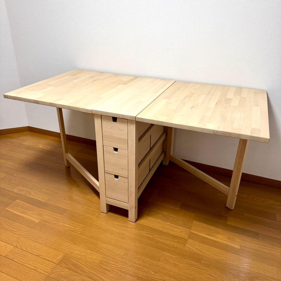 週末限定セール！【極美品】IKEA NORDEN ゲートレッグテーブル
