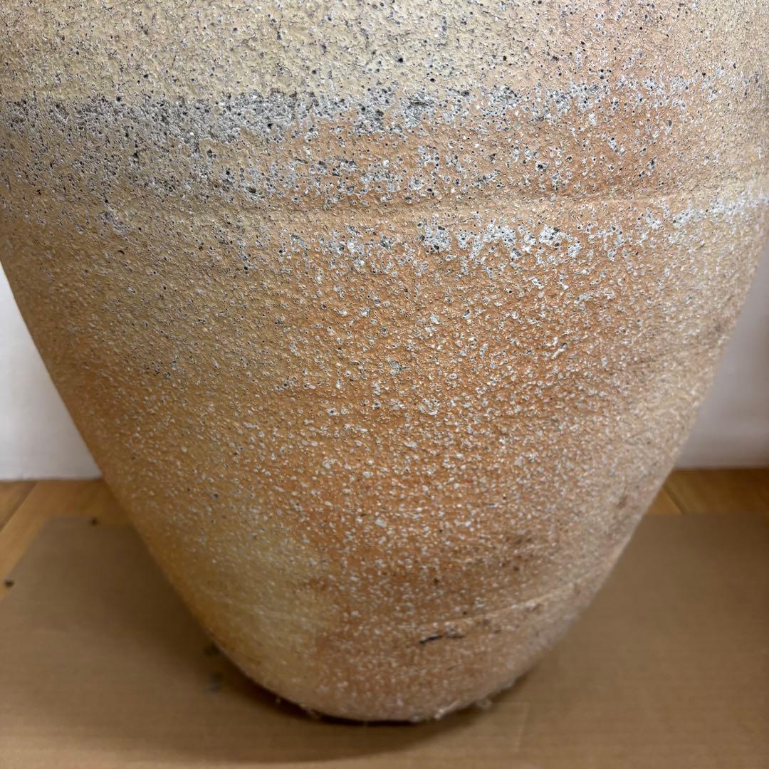 信楽焼 壺 高さ58 cm／和風 陶器 花器