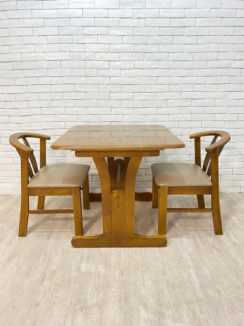 【東京都23区配送無料】ビンテージ　ダイニングテーブル　チェア　セット　机　椅子