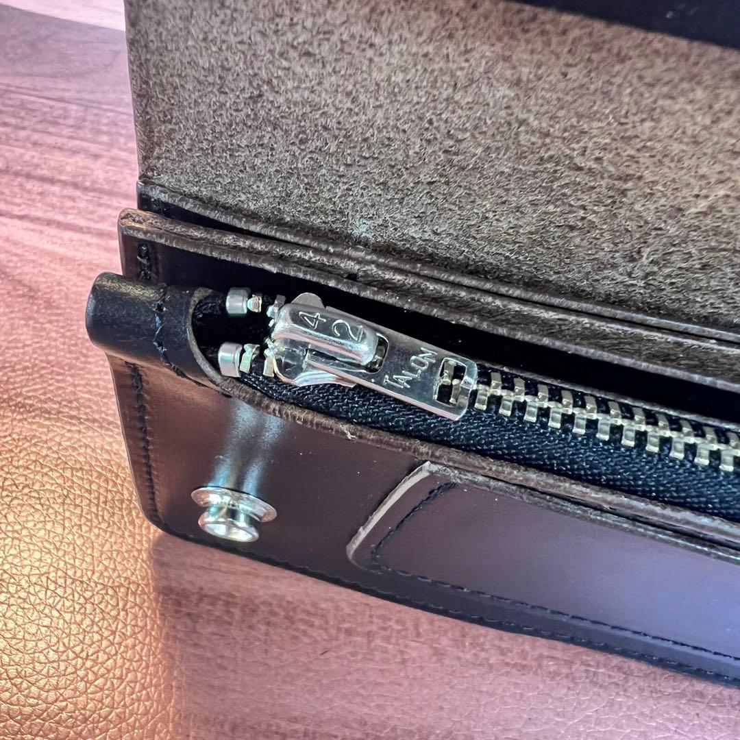 【トラッカーウォレット ロング 3層】クロムエクセル 茶芯 TALON シルバー