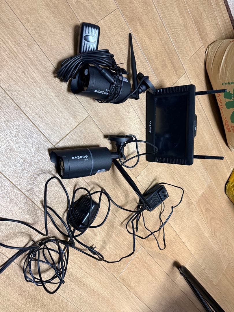 MASPRO ワイヤレスカメラ 2台セット モニター付き