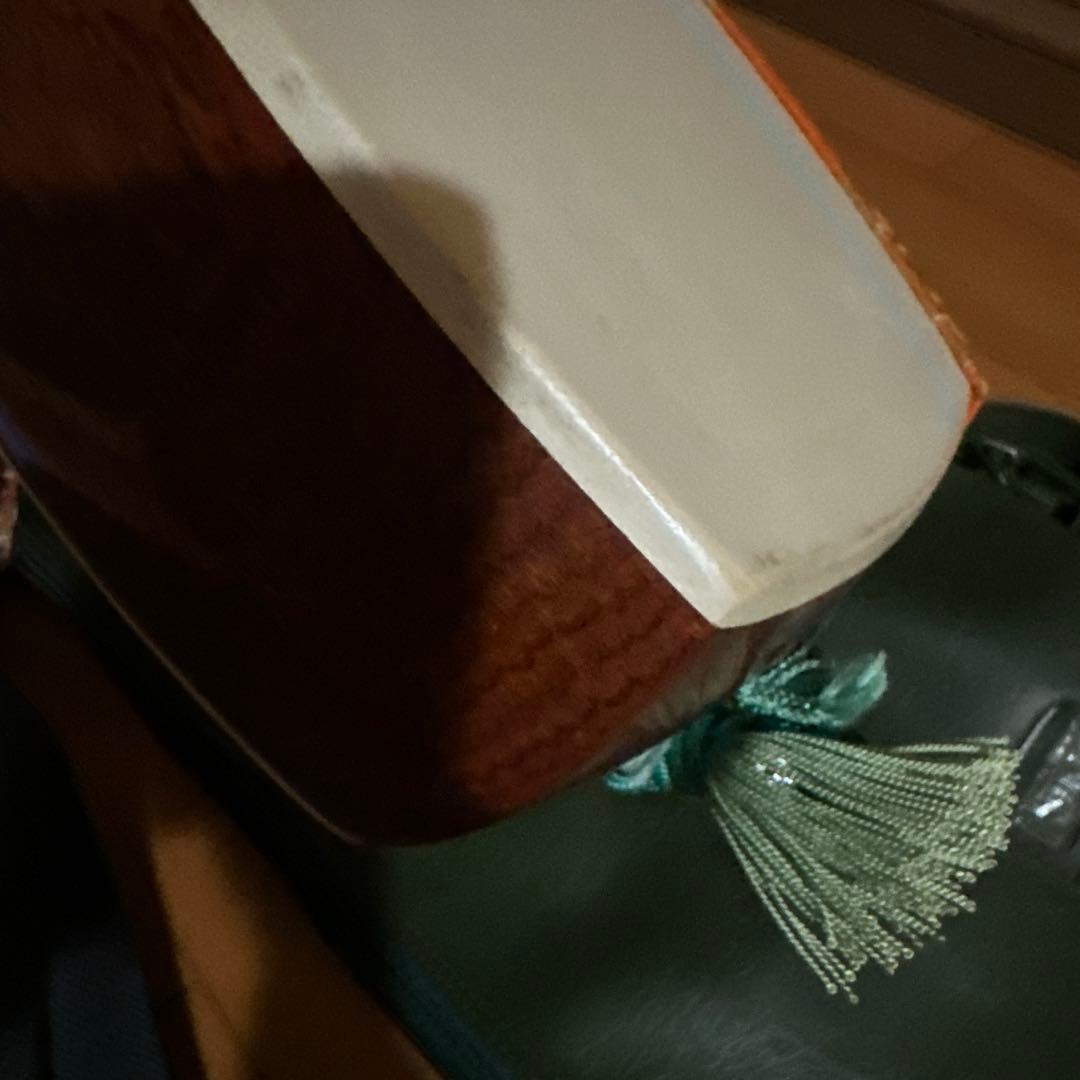 三味線本体 ソフトケース付き　細棹　秋田三味線　長唄等　３弦