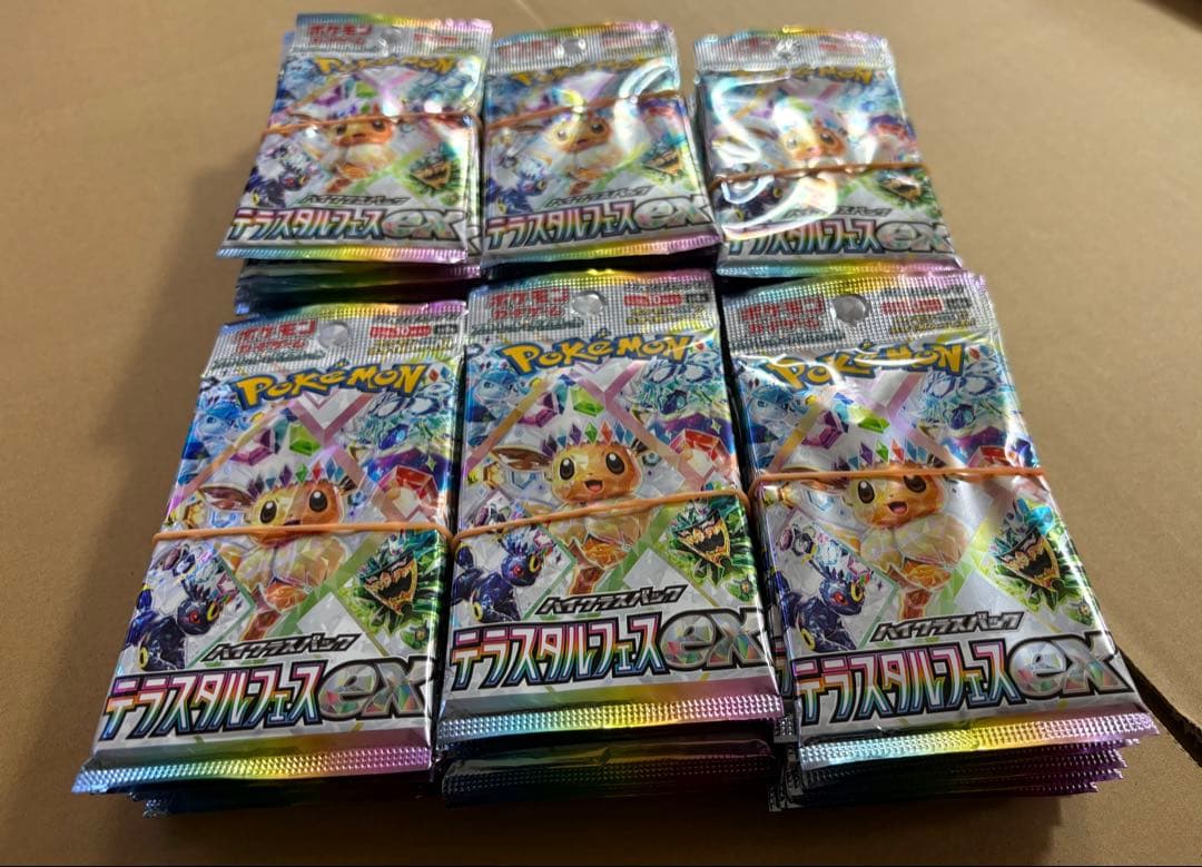 テラスタルフェスex 6BOX シュリンク無し　箱無し　封入率一致