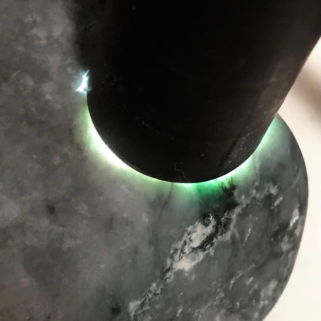 糸魚川翡翠　灰地＋糸巻き＋青　270g