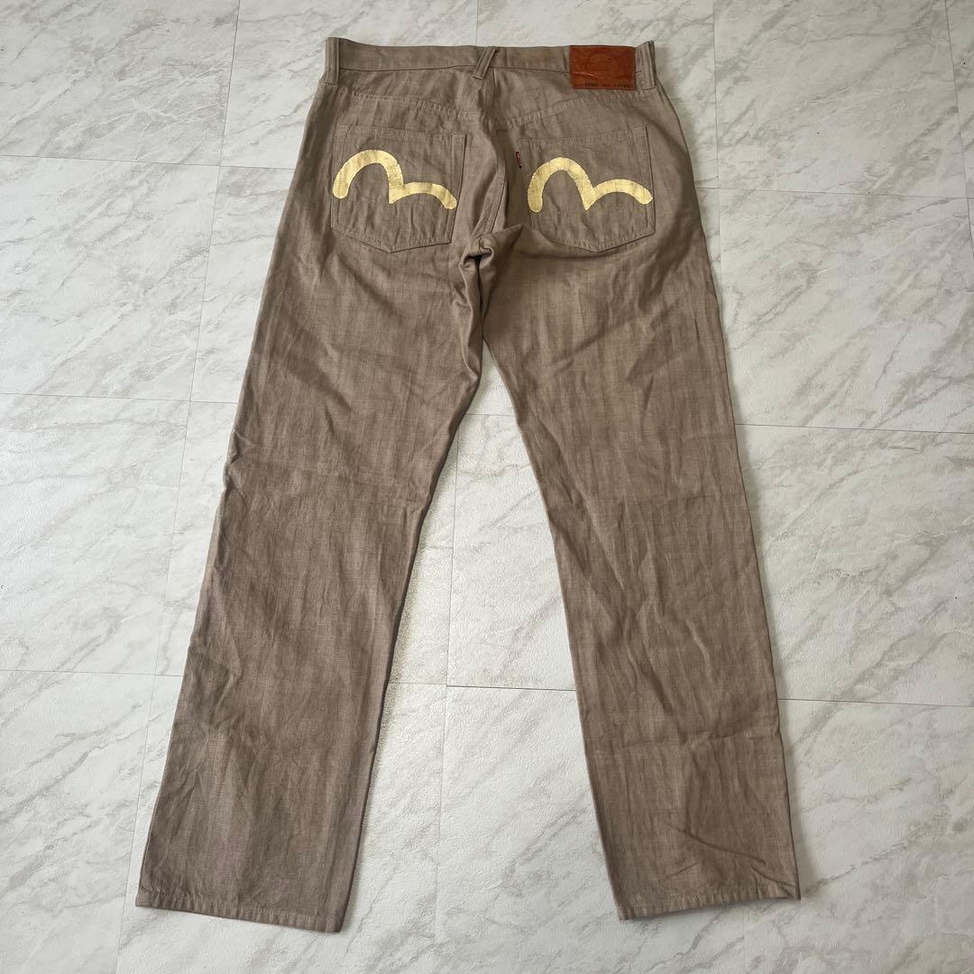 EVISU エヴィス パンツ ベージュ 31×35 2000