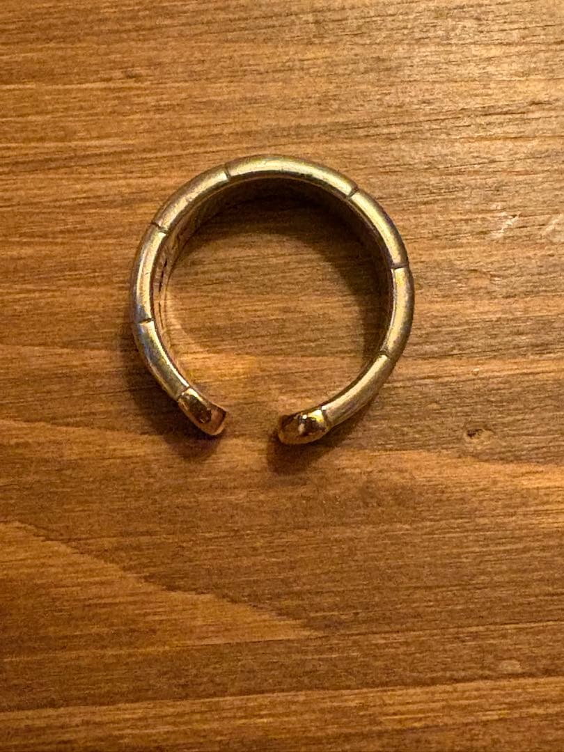 ete K10金 銀 コンビネーションリング 11号 エテ silver 925