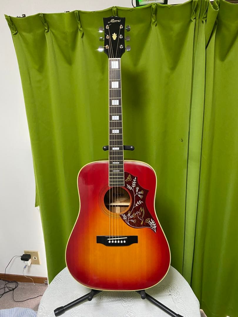 新春特価　ビンテージMorris WH-20　ハミングバード エレアコ音出し良好