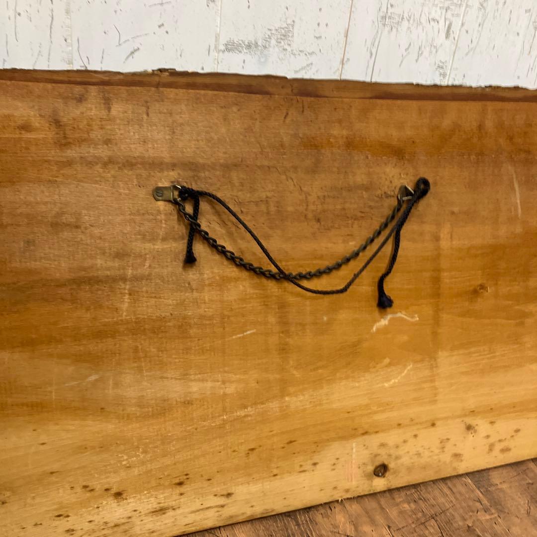 昭和レトロ 木彫り鮭 彫刻 アートレリーフ 壁掛け 一枚板 フィッシュカービング