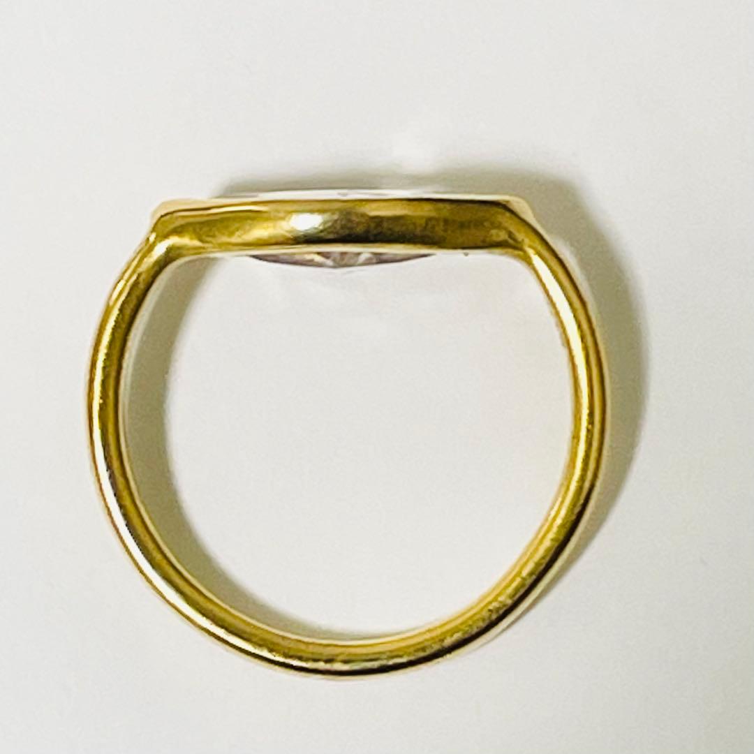 K18イエローゴールド モルガナイト リップリング