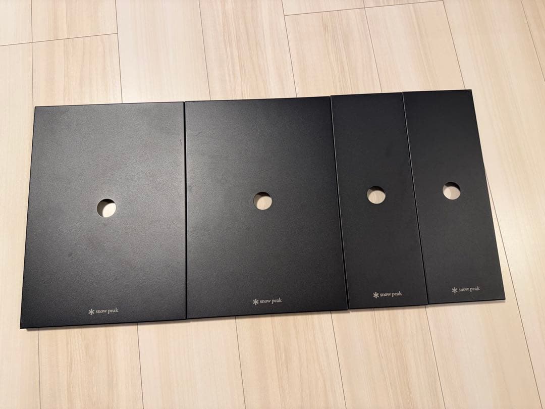 スノーピーク　ステンレストレー1ユニット×2ハーフユニット×2 ブラック