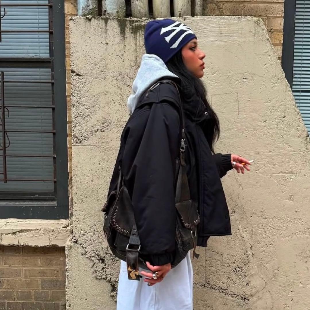 oMA NY スカルキャップ ピンク